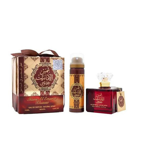 SET ARD AL ZAAFARAN AL EMARAT KHUSUSI  UNISEX ( 2 PC ) 3.4 OZ EDP SP/DEO / 6205203042138