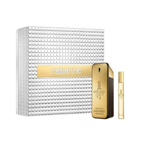 SET PACO RABANNE 1 MILLION MEN (2 PC) 3.4 OZ EDT SP / 0.33 OZ TRAVEL EDT SP / 3349668643103