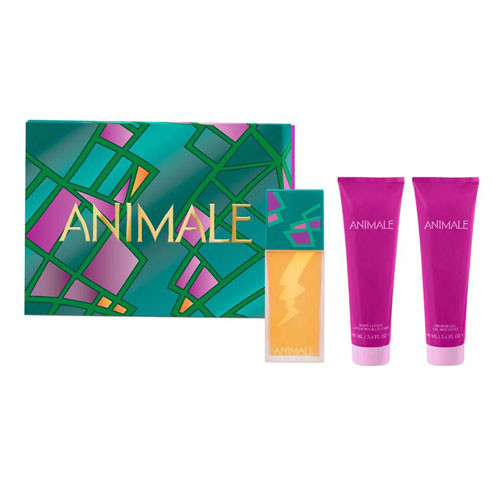 SET ANIMALE WOMEN ( 3 PC SET) 3.4 OZ. EDP/ 3.4 OZ. GEL / 3.4 OZ. BL / 878813000254