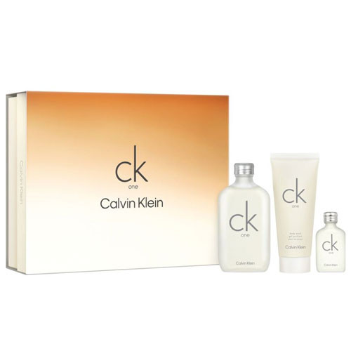 SET CALVIN KLEIN ONE UNISEX (3 PC ) 3.4 OZ EDT /3.4 OZ BODY WASH / 0.50 OZ MINI  / 3616305805874