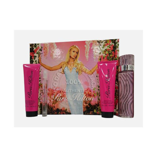 SET PARIS HILTON WOMEN (4 PC )3.4 OZ EDP SP  / 608940586310