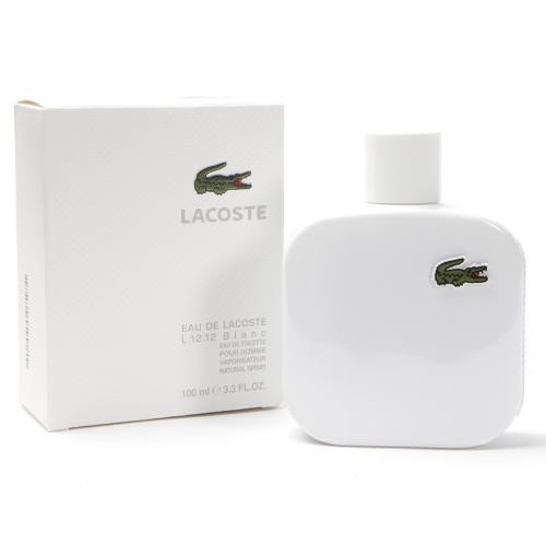 LACOSTE L.12.12 EAU BLANC (WHITE) MEN 3.4 OZ. EDT SP / 3386460149082