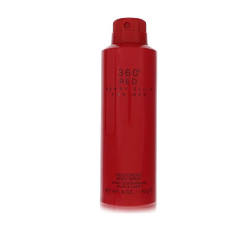 BODY SPRAY PERRY ELLIS 360 RED MEN 6.0 OZ  ( NEW UPC ) / 844061014961