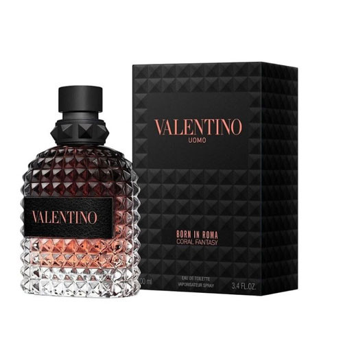 Size=100 ML 3614273672412 VALENTINO BORN IN ROMA CORAL FANTASY MEN 3.4 OZ EDT SP