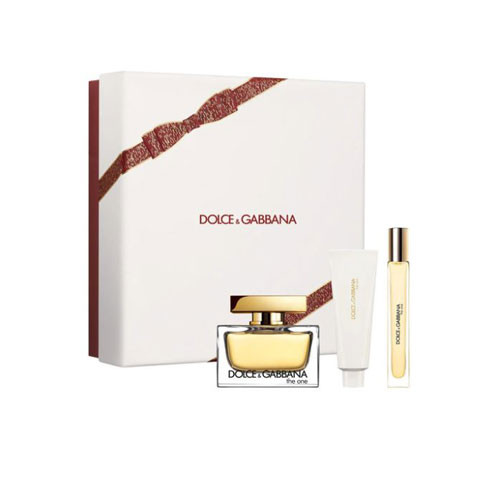 SET DOLCE & GABANNA THE ONE WOMEN ( 3 PC ) 2.5 OZ EDP SP /1.7 OZ BL / 0.34 OZ EDP SP / 8056669922322