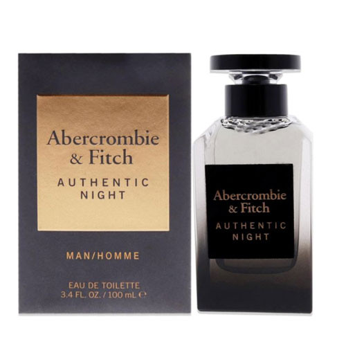 ABERCROMBIE & FITCH AUTHENTIC NIGHT MEN 3.4 OZ  EDT SP / 85715005298