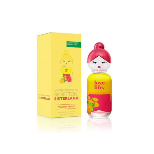 BENETTON SISTERLAND YELLOW PEONY WOMEN 2.7 OZ. EDT SP / 8433982024122