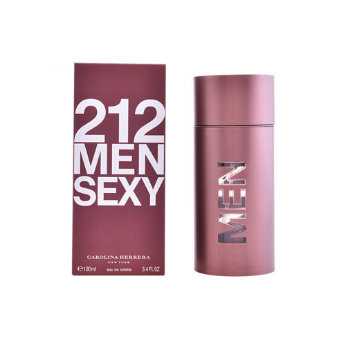 Perfumes Wholesale Carolina Herrera 212 Sexy Men 3.4 oz EDT perfume bottle and box, pink, 100ml, UP-CARH-35.