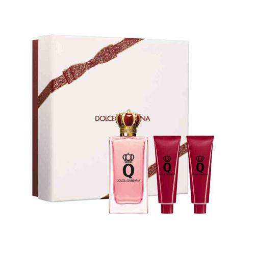 SET DOLCE & GABANNA  QUEEN WOMEN ( 3 PC ) 3.4 OZ  EDP SP   / 1.7 OZ SG  /1.7 OZ BL / 8056669922308