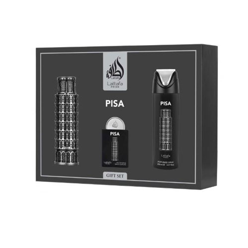 SET LATTAFA PISA MEN ( 3 PC ) 3.4 EDP / 0.68 EDP / PERFUMED SPRAY 6.7 OZ  / 6290362347170