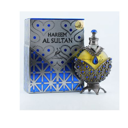 Perfumes Wholesale KHADLAJ HAREEM SULTAN ANTIQUE SILVER UNISEX PERFUME 1.18 OZ 35ML YELLOW BOTTLE.