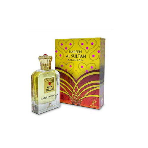 Perfumes Wholesale Khadlaj Hareem Sultan Gold Women EDP 2.5 oz perfume bottle and packaging by 1934 brand.