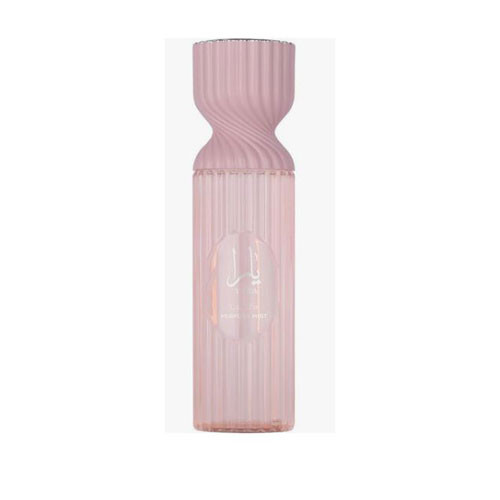 Perfumes Wholesale LATTAFA Yara Women body mist bottle, pink, 8.4oz, 250ml, UP-LAT-395 perfume product packaging.
