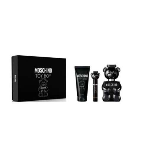 SET MOSCHINO TOY BOY MEN ( 3 PC ) 3.4 EDP / 3.4 SG / MINI / 8011003889433