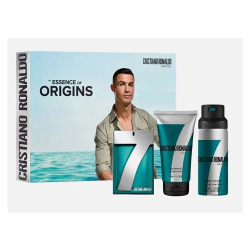SET CRISTIANO RONALDO CR7 ORIGINS MEN (3 PC ) 3.4 OZ EDT SP / 5.1 OZ BS /5.1 OZ SG / 5060524511234