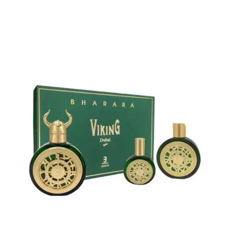 SET BHARARA VIKING DUBAI UNISEX  (3 PC) GIFT 3.4 PARFUM SPRAY  / 850050062295