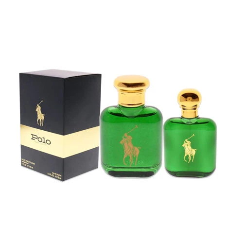 SET RALPH LAUREEN POLO GREEN MEN (2 PC )4.0 OZ EDT SP/ 15ML EDT SP / 3660732518500