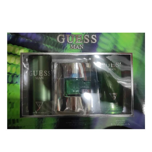 SET GUESS MEN ( 3 PC ) 2.5 OZ EDT SP / 6.7 OZ SG / 6.0 OZ BS / 85715329356
