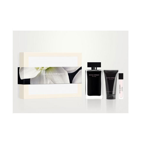 SET NARCISO RODRIGUEZ FOR HER ( 3 PC )3.3 OZ EDT SP \ 1.6 OZ BL \0.33 OZ EDP SP / 3423222145330