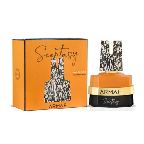 Perfumes Wholesale ARMAF Scentsy Noir De Peche EDP 3.4oz 100ml perfume bottle and packaging box.