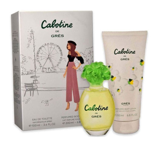 SET GRES CABOTINE WOMAN ( 2PC) 3.4 OZ EDT + 200ML BL / 7640171193458