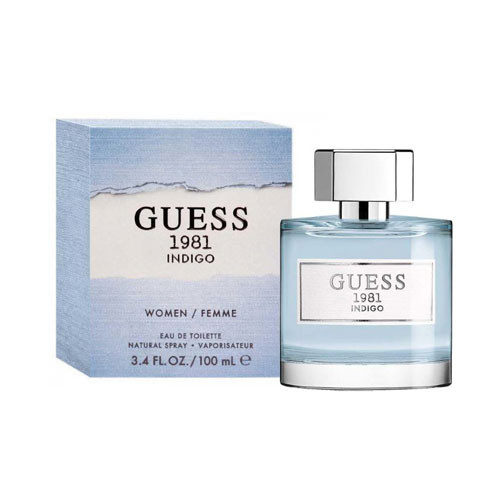 GUESS 1981 INDIGO WOMAN 3.4 OZ EDT SP-NEW UPC / 85715001870