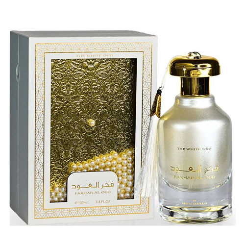 Perfumes Wholesale ARD AL ZAAFARAN FAKHAR AL OUD The White Men Oud 3.4 oz EDP perfume bottle.