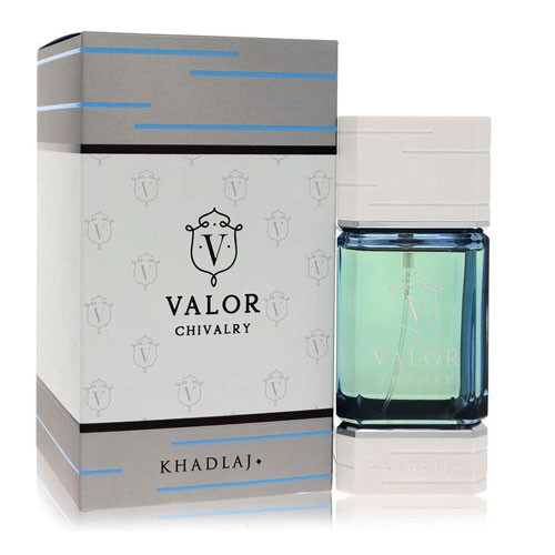 Perfumes Wholesale KHADLAJ VALOR CHIVALRY MEN 3.4 OZ EDP 100ML UPC 6291107975986 perfume bottle and box