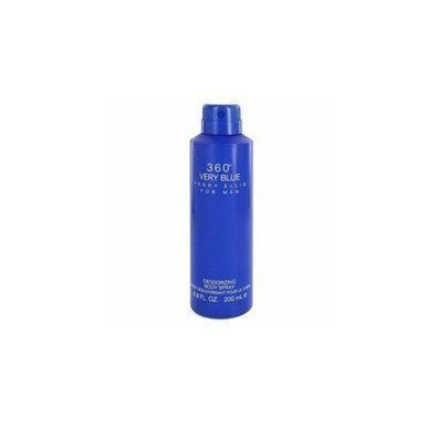 Perfumes Wholesale Perry Ellis Very Blue body spray for men, 6.8 oz, blue bottle, PERRY ELLIS branding.