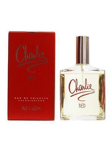 Perfumes Wholesale Revlon Charlie Red Women 3.4 oz EDT Spray perfume bottle and packaging, 100ml, red color.