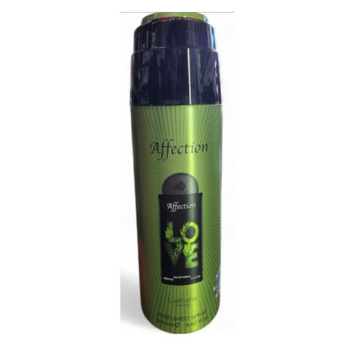 Perfumes Wholesale LATTAFA Pride Affection Unisex Body Spray, 6.7 oz, Green Color Bottle, LATTAFA branding clearly visible.