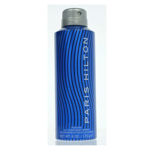 Perfumes Wholesale Paris Hilton Men body spray, 6.0 OZ, blue bottle, PARIS HILTON logo, 177 ML size.