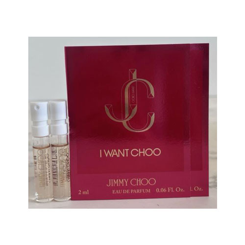 Perfumes Wholesale Jimmy Choo I Want Choo Women 0.06 EDP perfume, UP-JIMC-69, JIMMY CHOO branded packaging.
