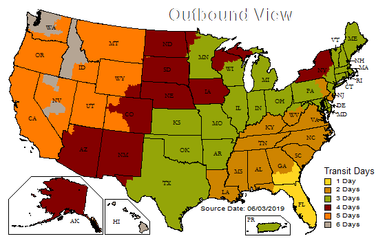 UPS Shipping Cost within USA