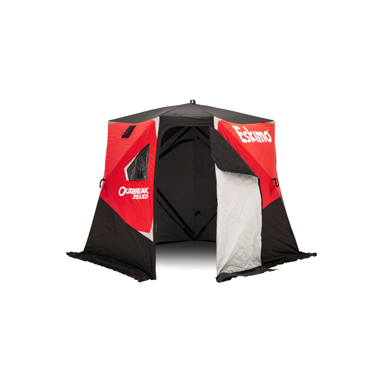 The Eskimo Outbreak 250XD ice fishing shelter keeps anglers warm in 51  square feet of high-loft insulated comfort.