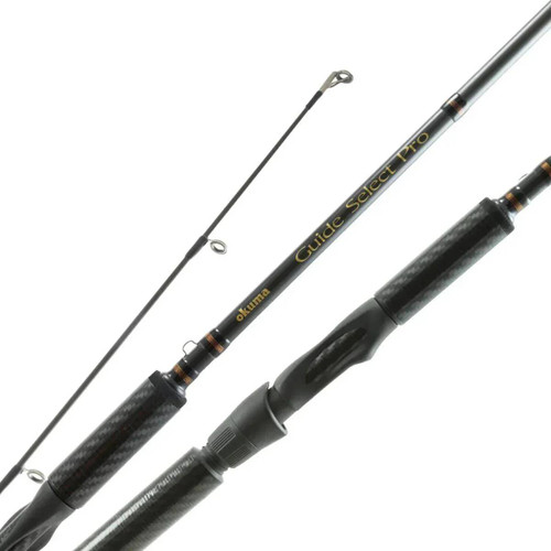 Handle and spinning reel seat detail on Okuma GSPS902M salmon fishing rod