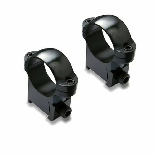 A complete pair of Burris 1-inch medium riflescope rings designed explicitly for Tikka T3 and T3x integrated receiver rails.