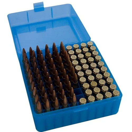 MTM Case-Gard P-100 Series 100-Round Rifle Ammo Box (.22-250 / .223)