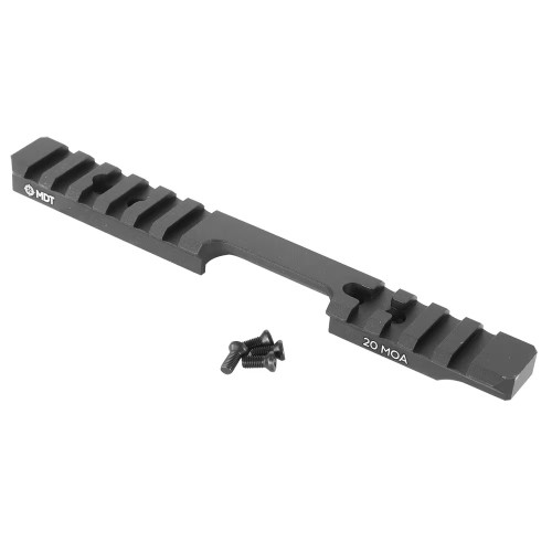 MDT One-Piece 20 MOA Picatinny Scope Base Rail - Anschutz Model 1712 Rifles Aluminum Black #103563-BLK