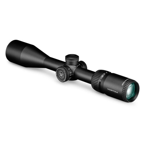 Rear perspective studio view highlighting the eyepiece configuration and side magnification control dial