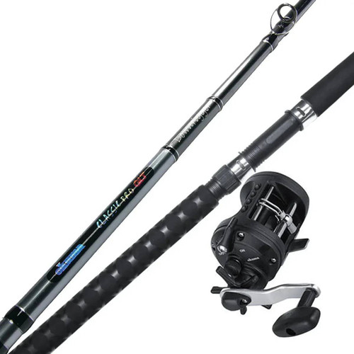 Okuma Great Lakes 9 foot heavy trolling combo with Magda line counter reel