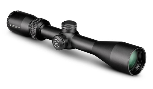 Vortex Crossfire HD scout rifle scope showing 32mm objective lens