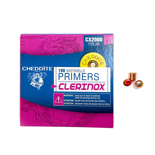Cheddite Clerinox Type 209 Shotshell Primers (100 Ct)