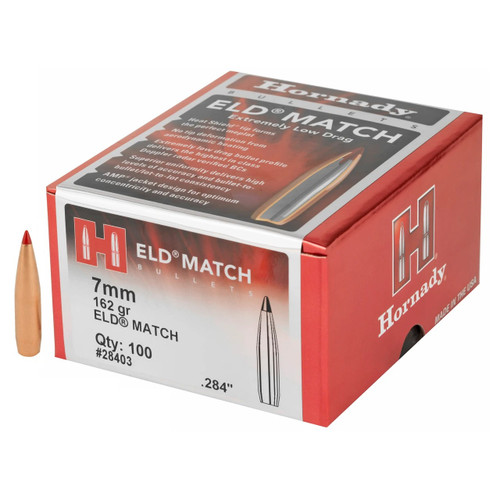 Hornady Match 7mm (.284") 162gr ELD Match Bullets (100 Ct)