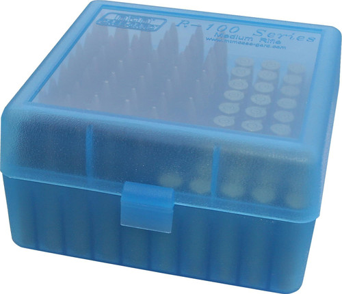 MTM Case-Gard P-100 Series 100-Round Handgun Ammo Box (9mm / .380)