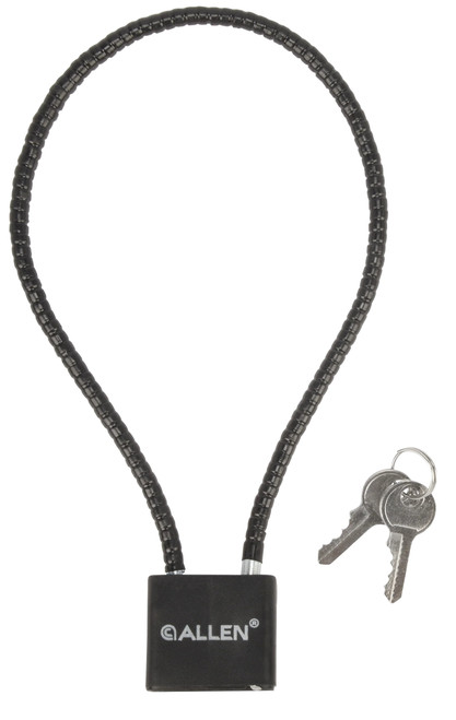 Allen Company 3-Gun Locking Cable Firearm Security Master Lock Set