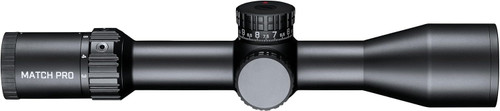 Side profile view of a black Bushnell tactical riflescope on a clean white background
