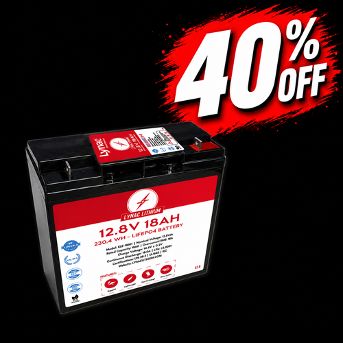 12.8V 18Ah Lithium Battery  
Lightweight. Long-Lasting. Reliable.  
Shop Now at The Outdoorsman.ca
