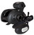 Low profile Okuma line counter reel handle and drag control detail
