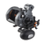 Rear angle view showing the spool tension knob and clicker switch placement on the Okuma Coldwater reel.